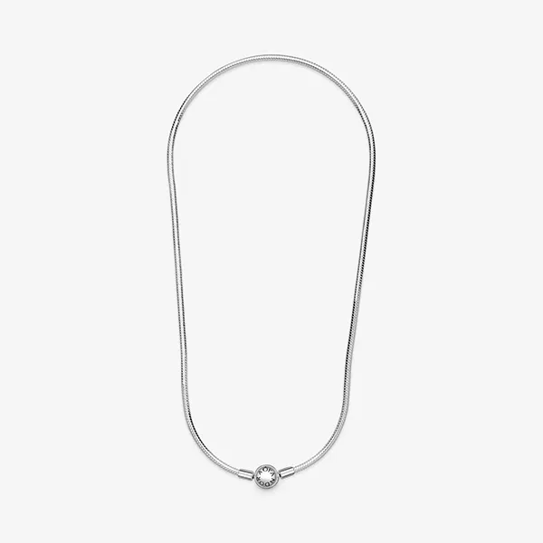 Dây Chuyền Pandora Collier Maille Serpent Pandora Moments 590742HV Màu Bạc Size 50cm