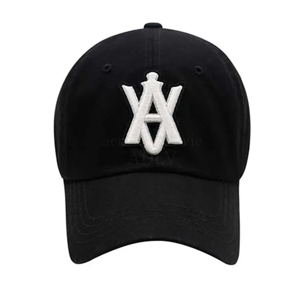 Mũ Acmé De La vie ADLV A Logo Emblem Embossing Patch Ball Cap Black Màu Đen