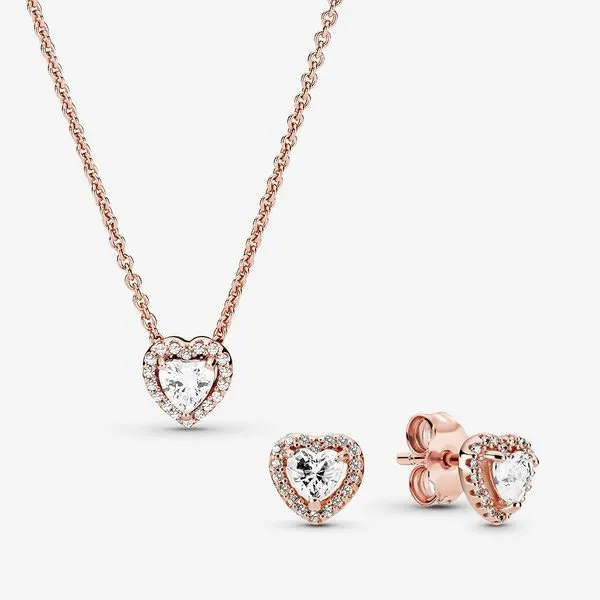 Set Dây Chuyền, Khuyên Tai, Nhẫn Pandora Timeless 3 Món