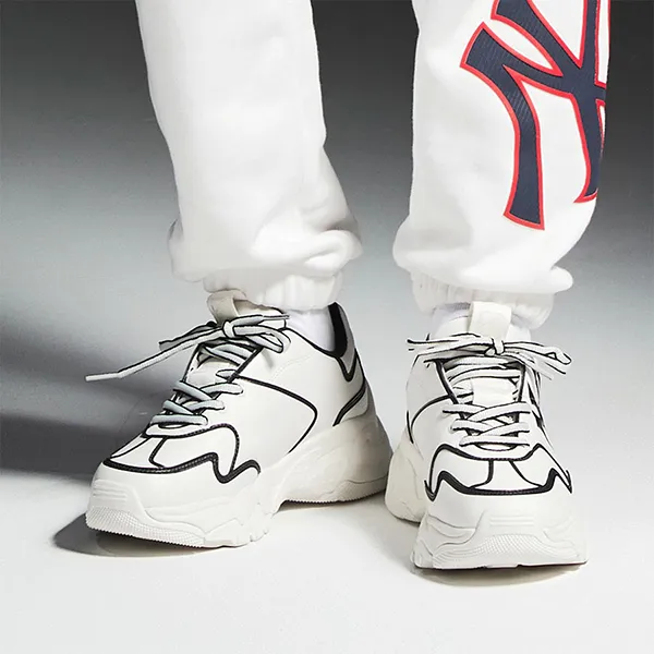 Giày Thể Thao MLB Big Ball Chunky A Line New York Yankees 3ASHCLS2N-50BKS Màu Trắng Size 230