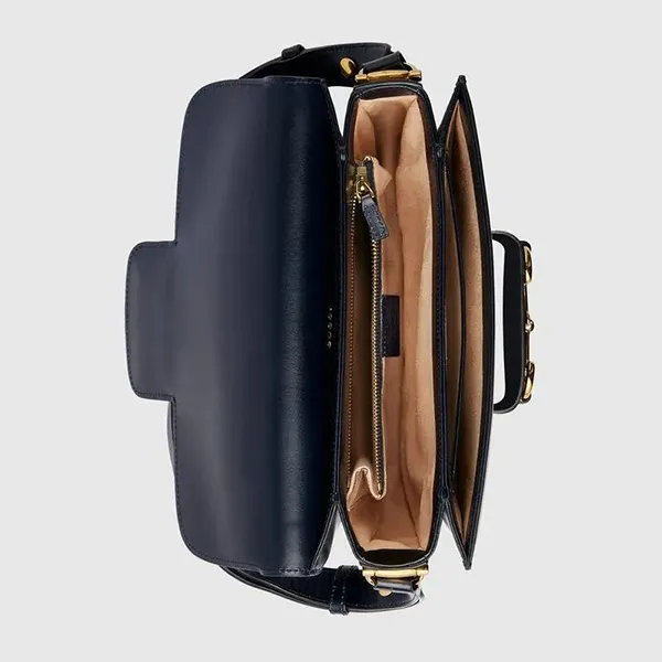 Túi Đeo Vai Gucci 1955 Horsebit Shoulder Bag 602204OYALG8497 Màu Xanh Navy - Túi xách - Vua Hàng Hiệu