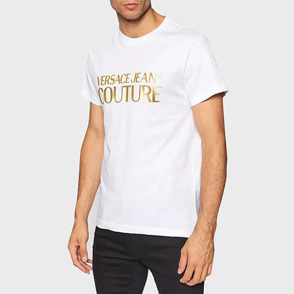 Áo Thun Versace Jeans Couture 71GAHT04 CJ00T G03 Màu Trắng Size M