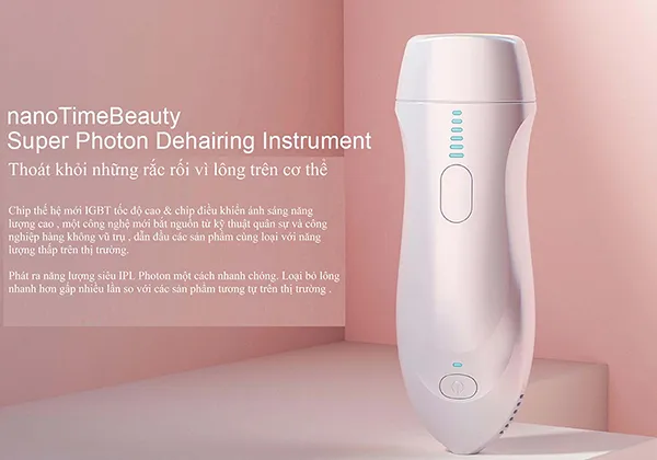 Máy Triệt Lông NanoTime Beauty Trẻ Hoá Da Công Nghệ IPL, Hiệu Suất Cao Super Photon NanoTime B62F
