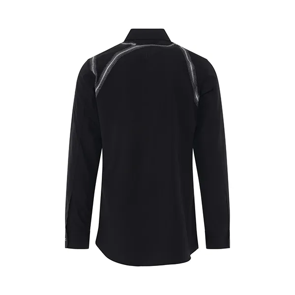 Áo Sơ Mi Alexander McQueen Graphic Printed Shirt in Black/Silver 687526QSZ9B0901 Màu Đen - Thời trang - Vua Hàng Hiệu