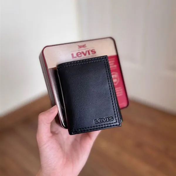 Ví Levi's Trifold Wallet For Men Màu Đen