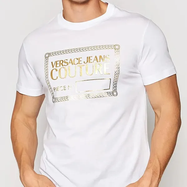 Áo Phông Versace Jeans Couture 71GAHT27 CJ00T G03 Màu Trắng