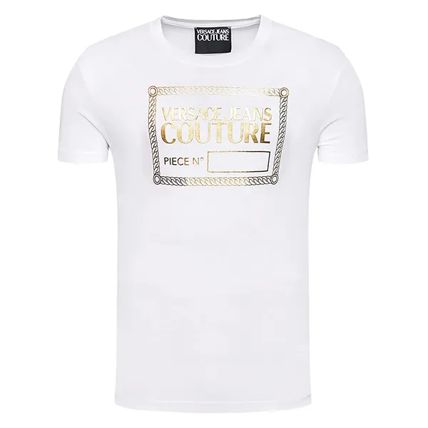 Áo Phông Versace Jeans Couture 71GAHT27 CJ00T G03 Màu Trắng