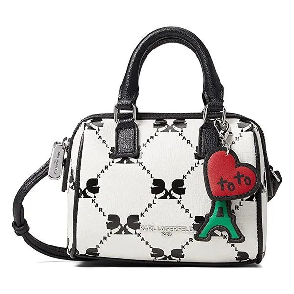 Túi Xách Karl Lagerfeld Paris Adele Crossbody Màu Đen Trắng