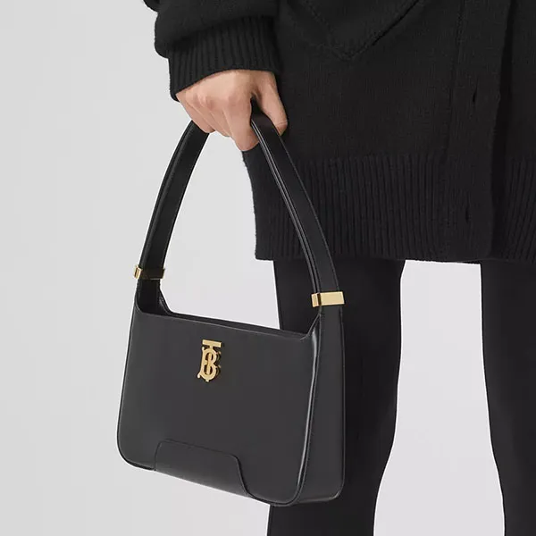 Túi Đeo Vai Burberry Leather TB Shoulder Bag 80462461 Màu Đen - Túi xách - Vua Hàng Hiệu