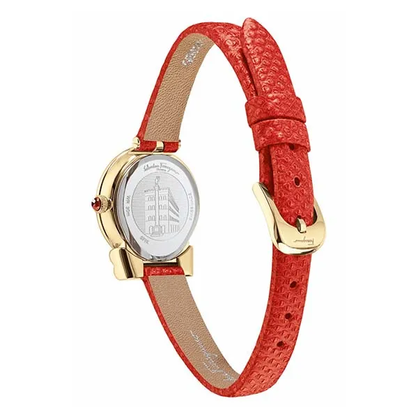 Đồng Hồ Nữ Salvatore Ferragamo Gancini Watch SFIK00219 22mm Vàng Đỏ