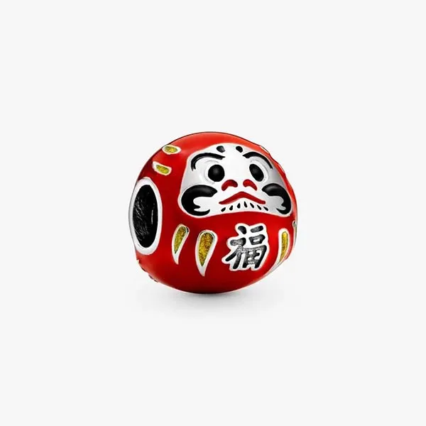 Hạt Vòng Charm Pandora Red Daruma Doll 798920C01 Màu Đỏ - Trang sức - Vua Hàng Hiệu