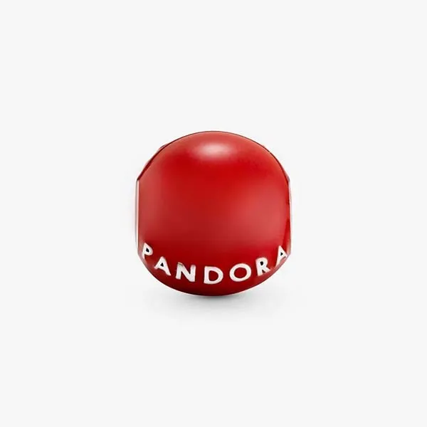 Hạt Vòng Charm Pandora Red Daruma Doll 798920C01 Màu Đỏ - Trang sức - Vua Hàng Hiệu