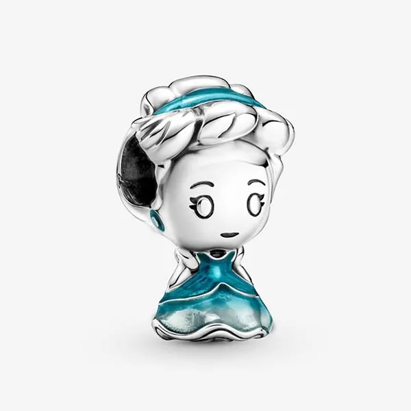 Hạt Vòng Charm Pandora Disney Cinderella 799509C01 Màu Bạc Xanh - Trang sức - Vua Hàng Hiệu