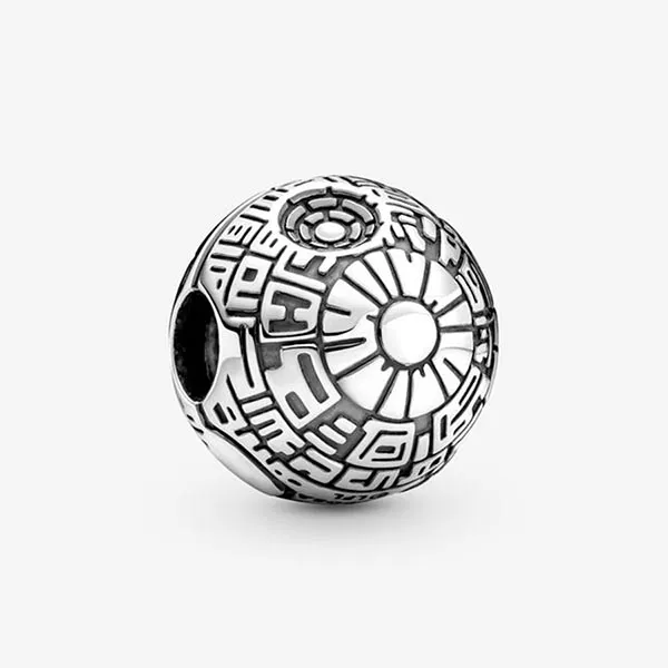 Hạt Vòng Charm Pandora Star Wars Death Star Clip 799513C00 Màu Bạc