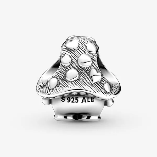 Hạt Vòng Charm Pandora Cute Mushroom 799528C01 Màu Bạc