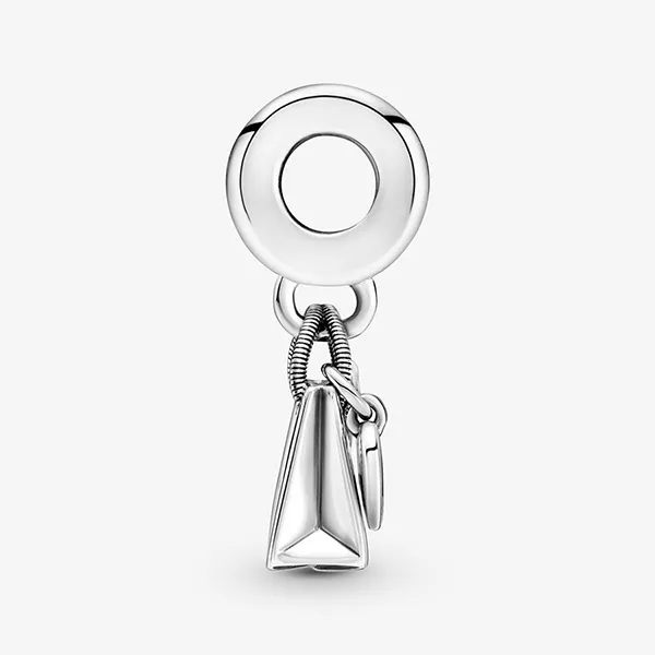 Hạt Vòng Charm Pandora Shopping Bag Dangle 799536C00 Màu Bạc