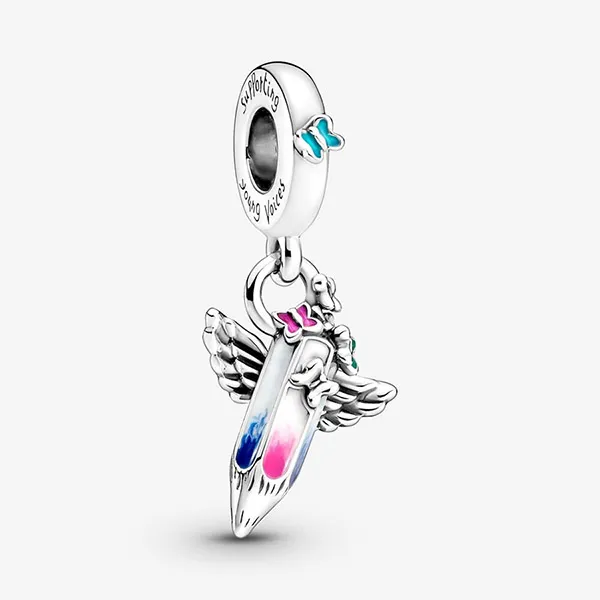Hạt Vòng Charm Pandora Dreams Of The Future Crayon Dangle 799600C01 Màu Bạc