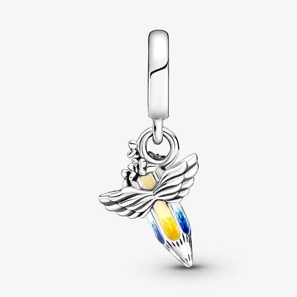 Hạt Vòng Charm Pandora Dreams Of The Future Crayon Dangle 799600C01 Màu Bạc