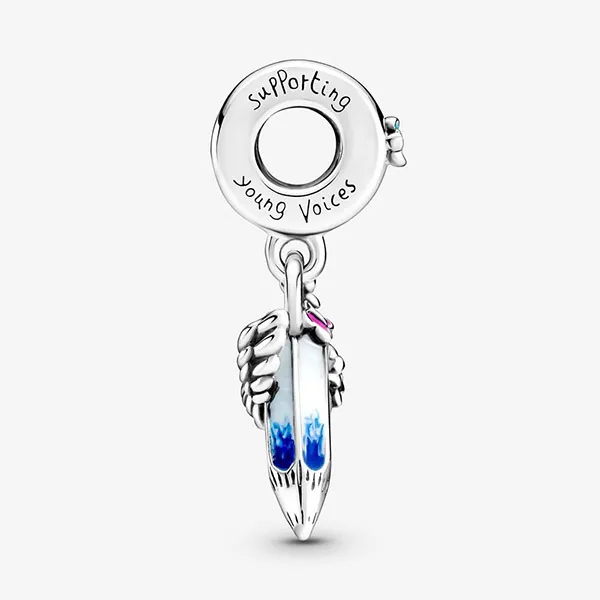 Hạt Vòng Charm Pandora Dreams Of The Future Crayon Dangle 799600C01 Màu Bạc