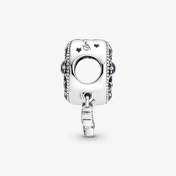 Hạt Vòng Charm Pandora Star & Crescent Moon 799643C01 Màu Bạc Xanh