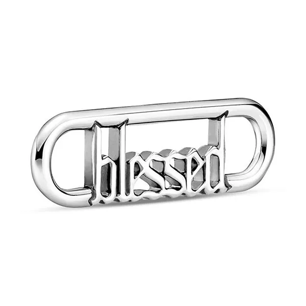 Hạt Vòng Charm Pandora Me Styling Blessed Word Link 799670C00 Màu Bạc - Trang sức - Vua Hàng Hiệu