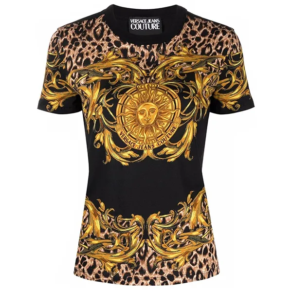 Áo Phông Versace Jeans Couture Multicolour T-Shirt 72HAH6A3 JS071 G89 Phối Màu
