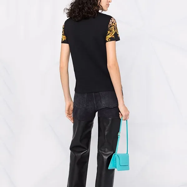 Áo Phông Versace Jeans Couture Multicolour T-Shirt 72HAH6A3 JS071 G89 Phối Màu