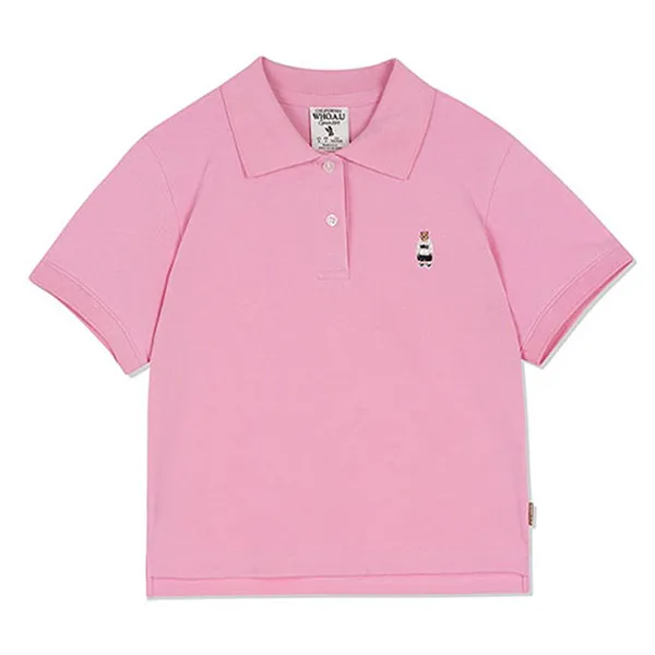 Áo Polo WHOAU Steve Crop WHHAC2436F Màu Hồng - Thời trang - Vua Hàng Hiệu