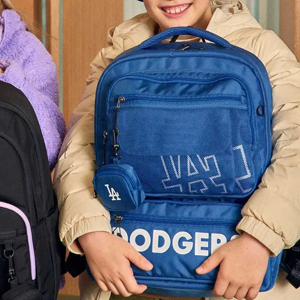 Balo Trẻ Em MLB Bros LA Dodgers 7ABK0072N-07BLD Màu Xanh Blue (Kèm Túi Đeo Chéo, Túi Rút) - Túi xách - Vua Hàng Hiệu