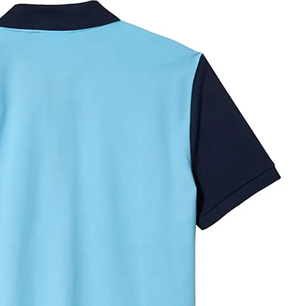 Áo Polo Lacoste Men's Stretch Colourblock PH5142 51 TYN Xanh Blue Phối Màu Size L
