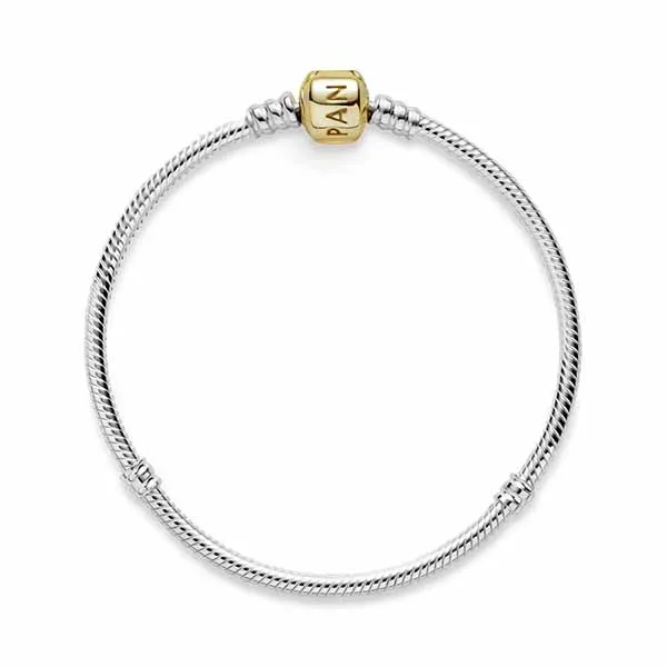 Vòng Đeo Tay Pandora Moments Snake Chain Bracelet 590702HG-Brace Màu Bạc Vàng
