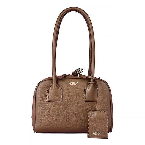 Túi Xách Burberry Mini Leather Half Cube Bag Màu Nâu - Túi xách - Vua Hàng Hiệu