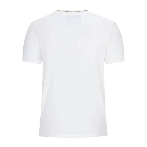 Áo Phông Versace Jeans Couture Luxury Women's V Badge Element T-Shirt B2HWA7TC 30319 K41 Màu Trắng