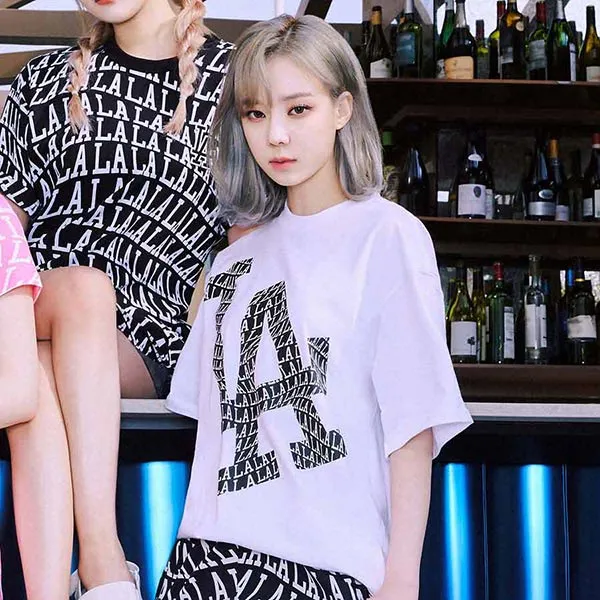 Áo Phông MLB Illusion Mega Overfit LA Dodgers 3ATS60023-07WHS Màu Trắng Size M