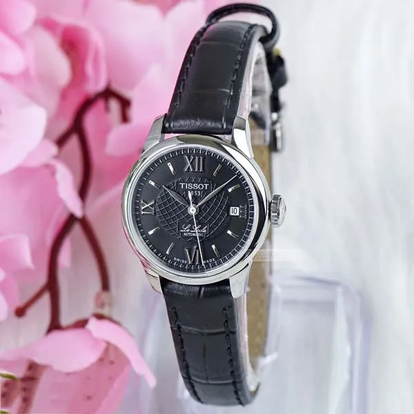 Đồng Hồ Nữ Tissot Le Locle Automatic Lady T41.1.123.57 25.3mm Màu Bạc Đen - Đồng hồ - Vua Hàng Hiệu
