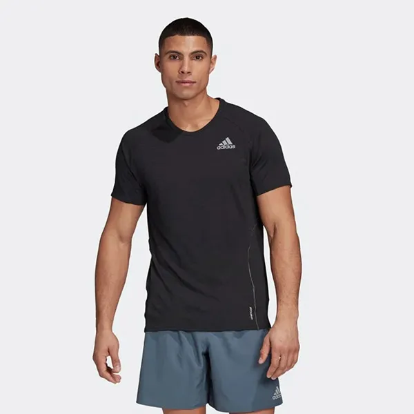 Áo Thun Adidas Adi Runner Tee FM7637 Tshirt Màu Đen Size S - 3