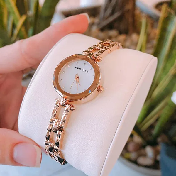 Đồng Hồ Nữ Anne Klein 22mm AK/3120MPRG/ AK/3120AW Màu Vàng Hồng