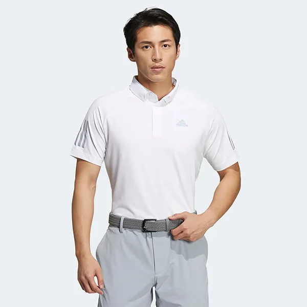Áo Polo Adidas Golf 3-Stripes Shirt HB3631 Màu Trắng