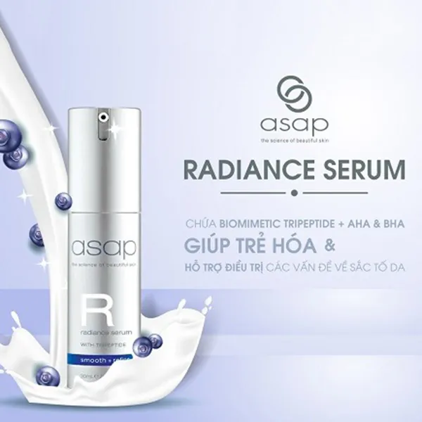 Tinh Chất Hỗ Trợ Dưỡng Trắng Trẻ Hóa Da Asap Radiance Serum 30ml