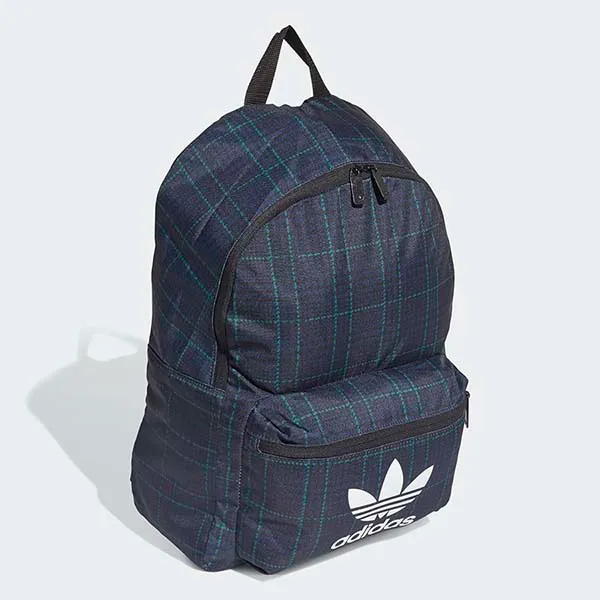 Balo Adidas Tartan Classic Backpack ED8660 Họa Tiết Kẻ Màu Xanh