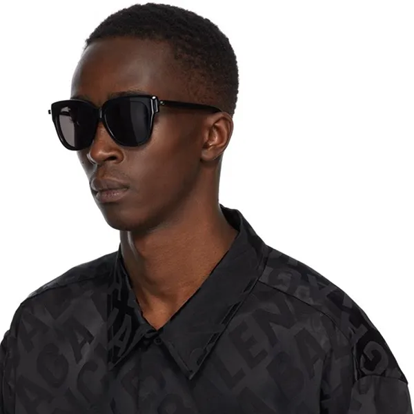 Kính Mát Balenciaga Sunglasses BB0160S 001 Màu Đen Xám - Kính mắt - Vua Hàng Hiệu