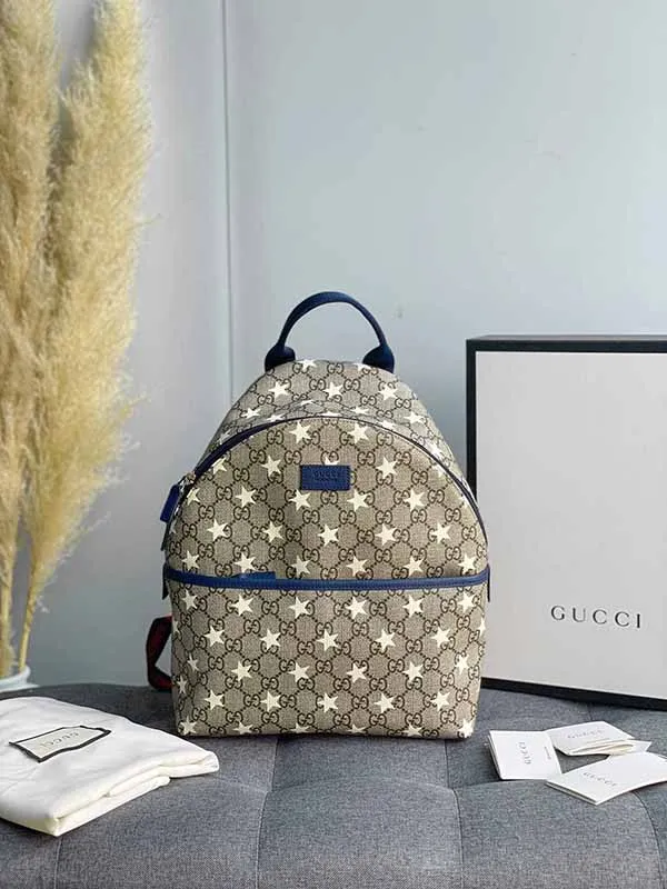 Balo Gucci Rucksack Mit Sterne-print In Neutrals Mochila Màu Be - Túi xách - Vua Hàng Hiệu