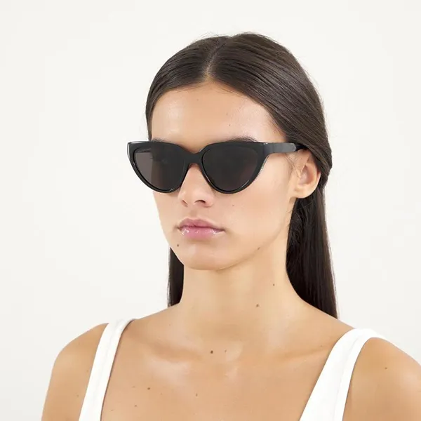 Kính Mát Balenciaga Cat Eye Sunglasses BB0149S 001 Màu Đen Xám - Kính mắt - Vua Hàng Hiệu
