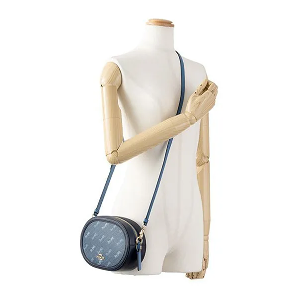Túi Đeo Chéo Coach Camera Bag With Horse And Carriage C4057 Màu Xanh Navy - Túi xách - Vua Hàng Hiệu