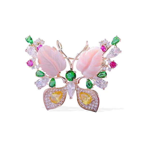 Cài Áo Meri Bướm Đá Rực Rỡ BR169