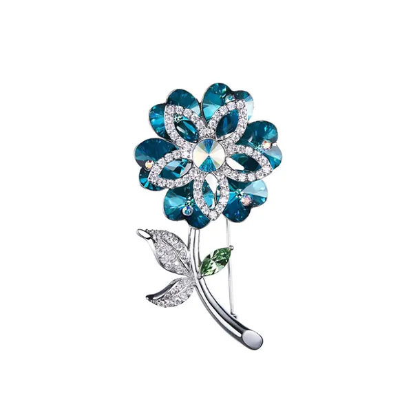 Cài Áo Meri Cành Hoa Pha Lê Swarovski Thời Thượng BR204