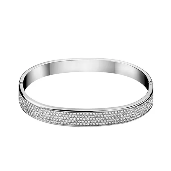 Vòng Đeo Tay Calvin Klein CK Hook Closed Bangle KJ06WD0401XS Màu Bạc