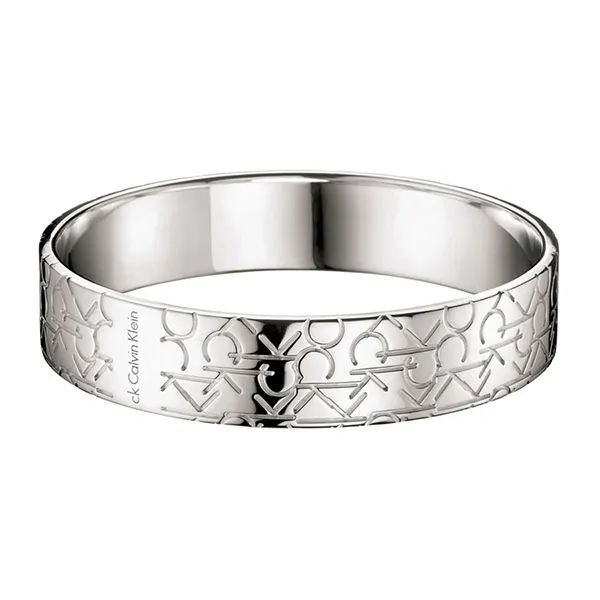 Vòng Đeo Tay Calvin Klein CK Logo Bracelet KJ19BB0103XS Màu Bạc