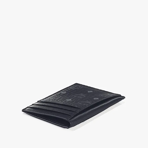 Ví Đựng Thẻ MCM N/S Card Case In Visetos Original Màu Đen