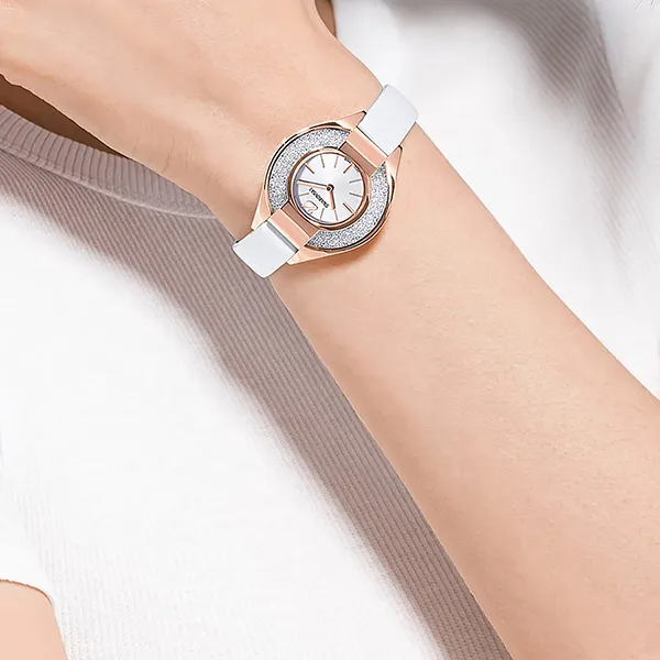 Đồng Hồ Nữ Swarovski Crystalline Sporty Watch 5547635 Màu Hồng Trắng